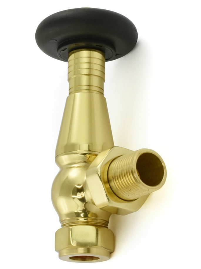 Lambeth Angled TRV Set - Polished Brass